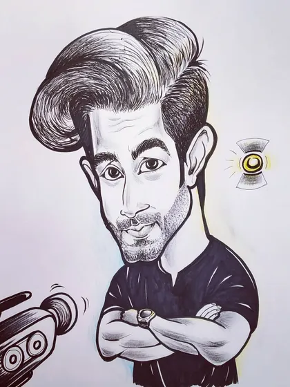 I recently got the chance to draw this caricature of veteran television actor Namik Paul. It's always fun to draw faces that are recognized and loved by many.