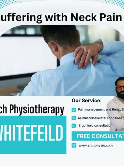 If you're suffering from neck pain in Whitefield, we offer free consultations. Our services include pain management, ergonomic advice, and treatment for all musculoskeletal conditions to help you find relief.