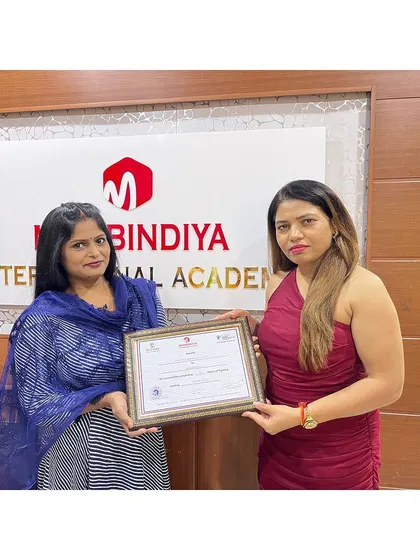 We are proud to present this certificate to another of our skilled graduates. Her future in the beauty world is bright.