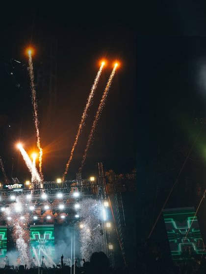 The grand finale at IMS Unison University. The fireworks and the crowd singing along was the perfect end to an amazing night.