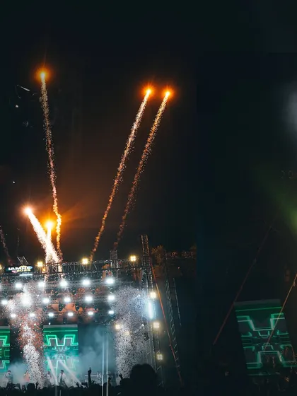 The grand finale at IMS Unison University. The fireworks and the crowd singing along was the perfect end to an amazing night.