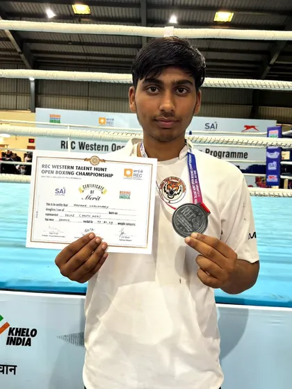 Another bronze medalist from the national talent hunt. My academy produces boxers who can compete on the national stage.