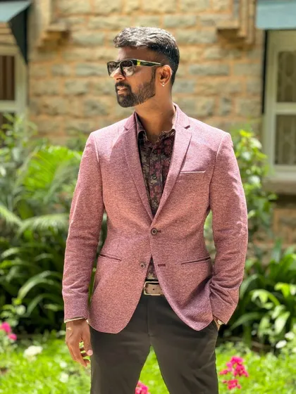 Suited up for a special occasion. I can dress the part for more formal events like weddings or upscale corporate parties.