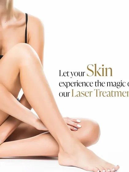 Envision skin that is effortlessly smooth and radiant. Our laser treatments are designed not just to remove hair, but to enhance your skin's overall texture and tone for a flawless finish.