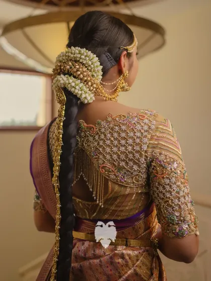 Blouse House by Mahitha Prasad - Custom Blouse Design & Embroidery Real Brides, Real Stories photo 5