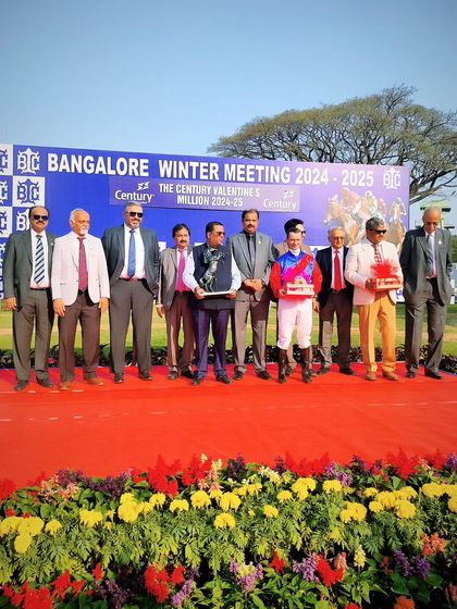 The Century Valentine's Million presentation group photo.