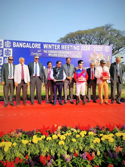The Century Valentine's Million presentation group photo.