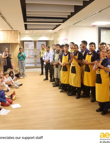 Our kindergarten students honor our essential support staff. The custodians visited classrooms to share about their work, and in return, students baked cookies and presented them with heartfelt thank you cards.