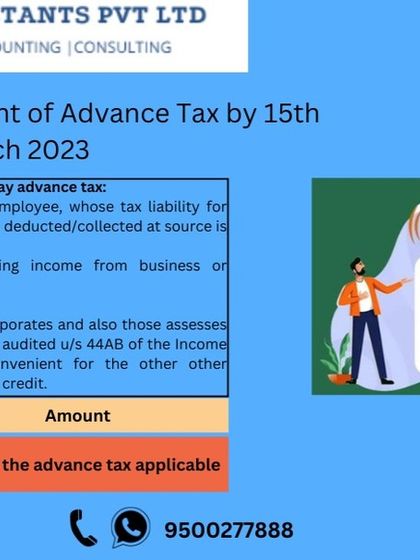 This post explains who is liable to pay advance tax and reminds taxpayers to pay their 4th installment by March 15, 2023. E-payment is mandatory for corporates and those who require a tax audit.