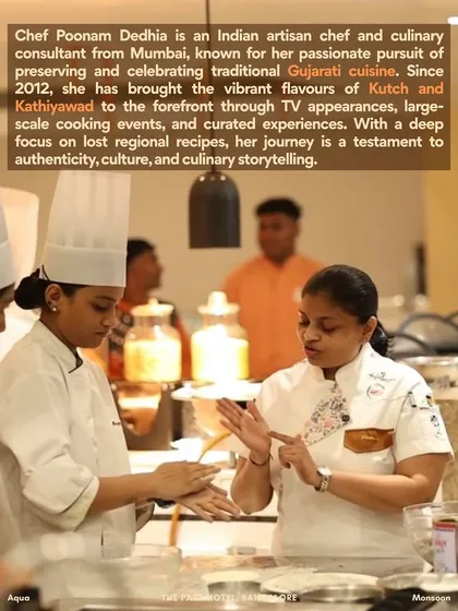 Introducing Chef Poonam Dedhia, an artisan chef from Mumbai who brought the vibrant flavors of Kutch and Kathiyawad to our 'The Western Kitchen' pop-up.