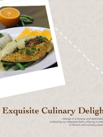 Indulge in a diverse and delectable menu crafted by our talented chefs. We offer a wide range of flavors and culinary experiences to delight your palate.