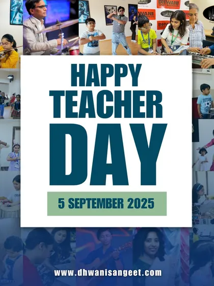 A collage celebrating our incredible teachers. From drawing and painting to music and dance, our gurus are the heart of Dhwani, inspiring students every single day.