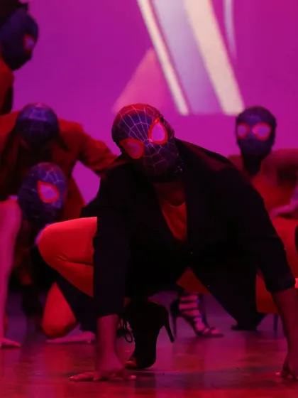 Need a performance that stands out? We create fully-themed dance acts, complete with custom costumes and choreography. Here’s a look at our Spiderman-inspired piece, a huge hit at corporate events and festivals like Comic Con.