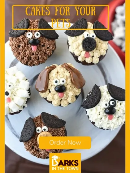 How adorable are these puppy-themed cupcakes? I bake these custom treats for parties or just as a special reward, using only pet-safe ingredients to create these delightful pupcakes.