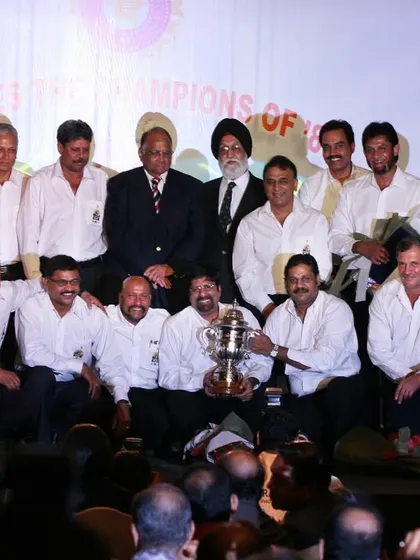 A golden moment in 2008, when the BCCI felicitated our 1983 World Cup-winning team on its 25th anniversary.