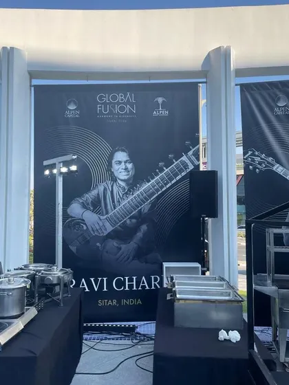 My poster at the Global Fusion event in Dubai. It's humbling to see my music represented on an international stage.