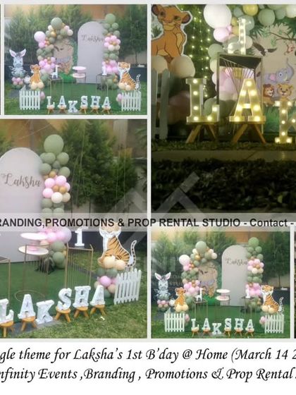 Infinity Events - Milestone Celebration Decoration Wild Safari, Dino & Friends photo 4