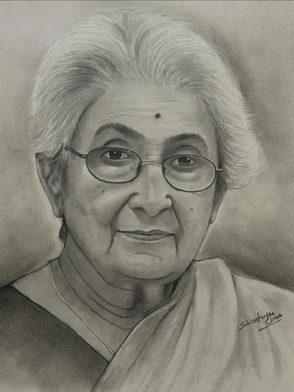 A detailed pencil sketch tribute to the incredible Saalumarada Thimmakka. With graphite and charcoal, I focus on capturing the wisdom, strength, and kindness in a person's eyes, creating realistic portraits that honor their spirit.