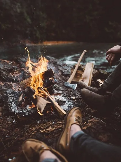 The heart of any camp is the fire. It’s where stories are shared and silence is comfortable. I make sure you have a safe and warm campfire to gather around, a place to warm your feet and your spirit after a day of exploring.