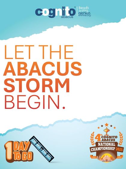 The final countdown. One day before the championship, the air is electric with anticipation. We ensure our students feel supported and motivated as they get ready to let the abacus storm begin.