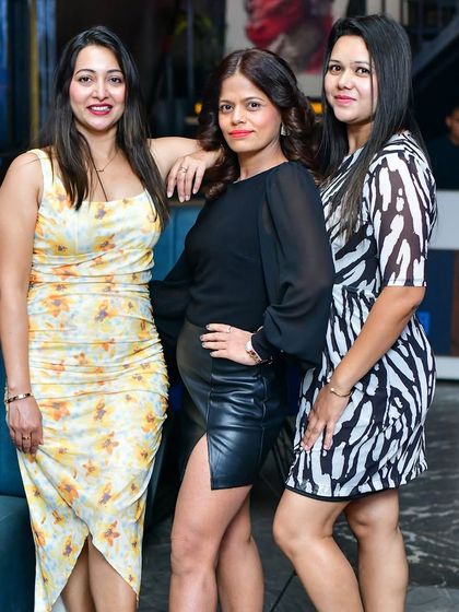 The stylish crowd at Hydra Club, enjoying a night of desi bass drops and good company.