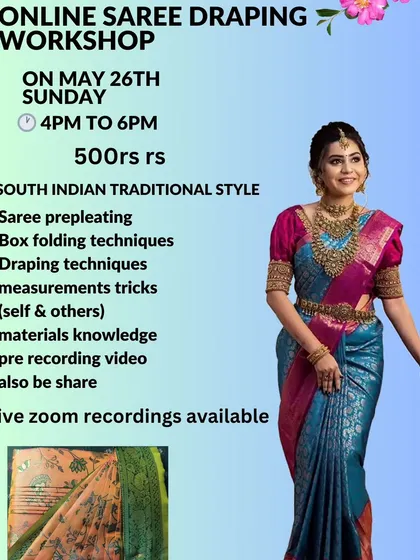 A flyer for a Sunday evening workshop, offering a convenient time for many students.