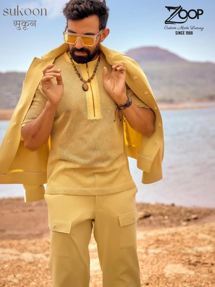 Some looks don’t try to stand out, they just do. This yellow co-ord set from the Sukoon collection is your new go-to for graceful gatherings and stylish escapes.