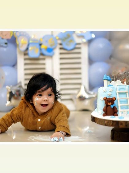 The aftermath of a fun cake smash! We capture every moment, from the first taste to the messy, happy conclusion of the birthday celebration.