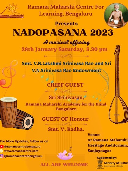 Ramana Maharshi Centre for Learning - Spiritual & Cultural Events The Arts as Offering: Natya, Sangeetham & Theatre photo 34