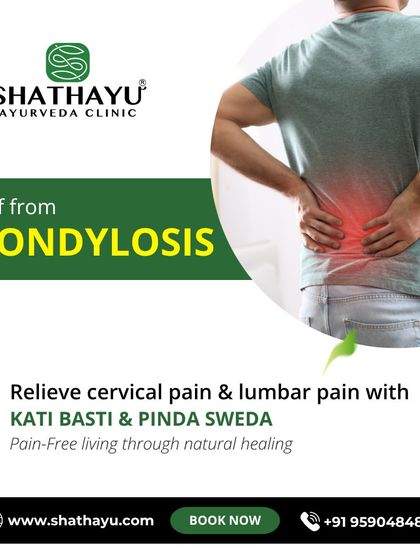 Spondylosis, whether in the cervical (neck) or lumbar (lower back) region, can be managed effectively with natural healing. I use a combination of Kati Basti and Pinda Sweda to relieve pain and help you achieve a pain-free life.
