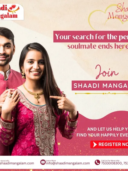 Your search for the perfect soulmate ends here. Join us and let our team of experts help you find your happily ever after with a compatible and loving partner.