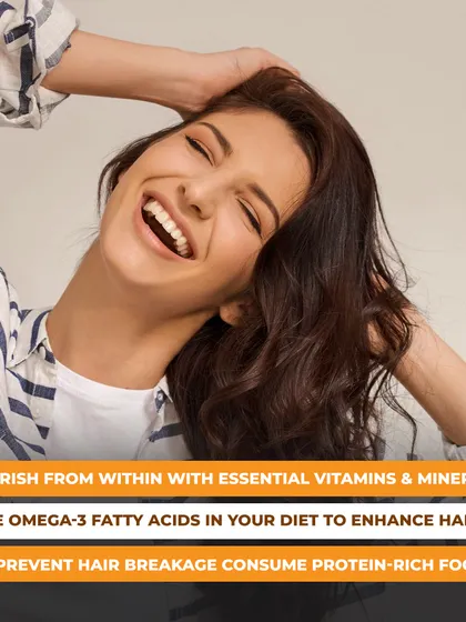 True hair health starts from within. We advise our patients to complement our clinical treatments with a diet rich in essential vitamins, omega-3 fatty acids, and protein to nourish hair and prevent breakage.