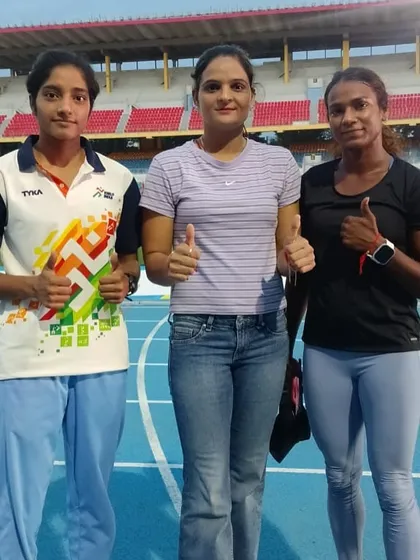 Our athlete at the 64th National Inter-State Senior Athletics Championships. Competing at the national level requires immense mental and physical toughness, which we build here.