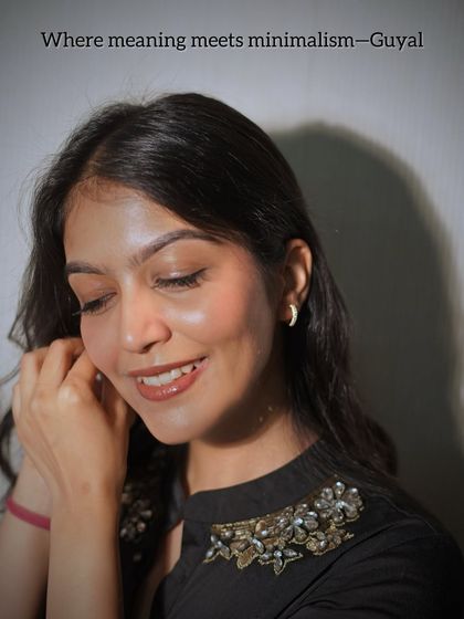 Showcasing a minimal and elegant jewelry piece. I believe the right accessories can complete any look, even a simple kurti or top for a casual day.