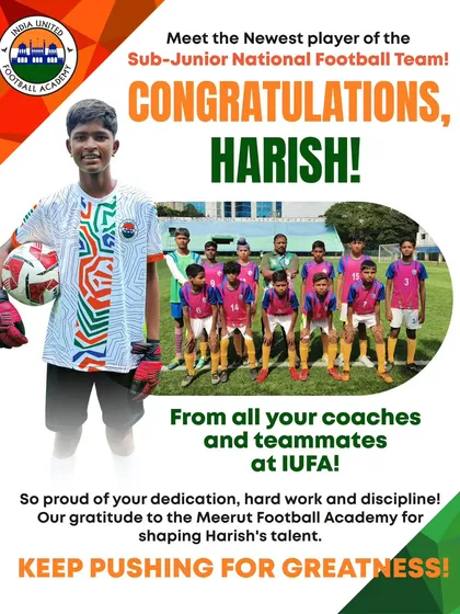This is what dedication looks like. We are incredibly proud of our player, Harish, for his selection into the Sub-Junior National Football Team. We build pathways for talented players to reach the highest levels of the sport.