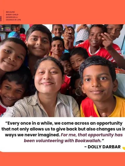 "For me, that opportunity has been volunteering with Bookwallah." A moving testimonial from Dolly, who shares how the small moments of connection have transformed her.