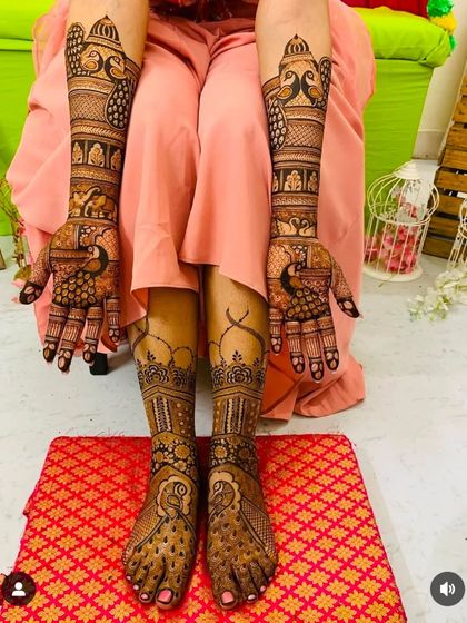 Kanha Mehandi - Bridal Mehndi Complete Bridal Packages (Hands & Feet) photo 3