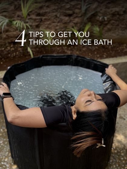 Here are four tips to help you get through an ice bath. This practice is about building inner tolerance and adapting to uncontrollable situations, and we are here to guide you.