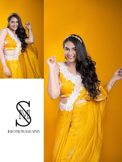 Another shot from the same studio session, showing a slightly different pose and composition. Offering variations like this is key for a comprehensive model portfolio.