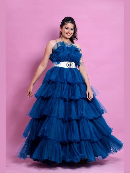 Creative Kalpane - Occasion Wear Rental Statement Gowns: Ruffles & Florals photo 21