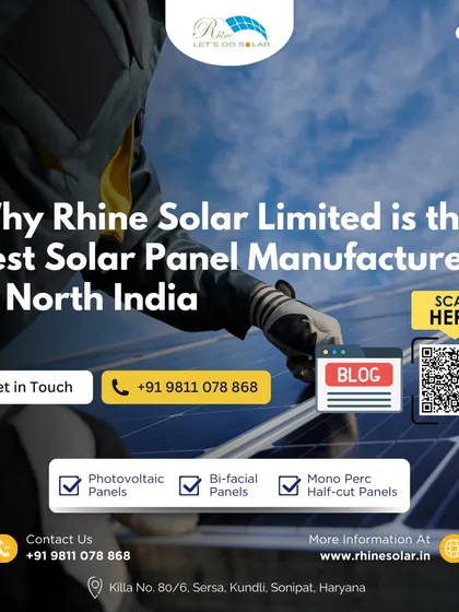 This image highlights my range of panel options, including Photovoltaic, Bi-facial, and Mono Perc Half-cut panels. It's a showcase of why I am the best solar panel manufacturer in North India.