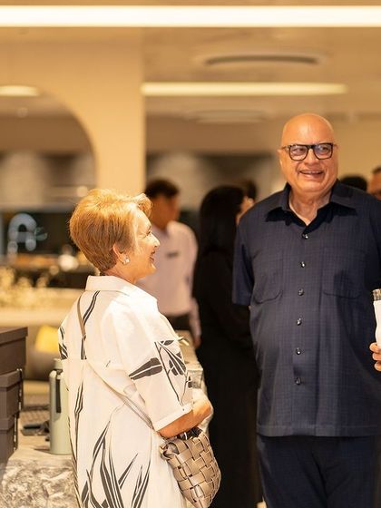 Guests and partners mingling at our 20th-anniversary event, a testament to the strong relationships we've built over two decades in India.