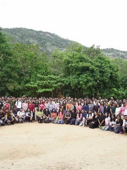 We specialize in bringing large groups together for memorable corporate outings. This is a snapshot of the Schneider Electric team enjoying their day of connection and fun against the beautiful backdrop of Nandi Hills.