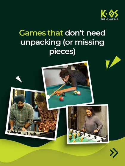 We've got games that don't need unpacking and have no missing pieces. Just show up and play.