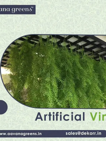 A close-up of our artificial vines. These are perfect for wrapping around beams, hanging from ceilings, or creating a cascading green effect down a wall.
