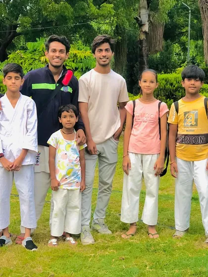 Our family at the Sector 16 dojo in Faridabad. We welcome everyone who is willing to put in the work.