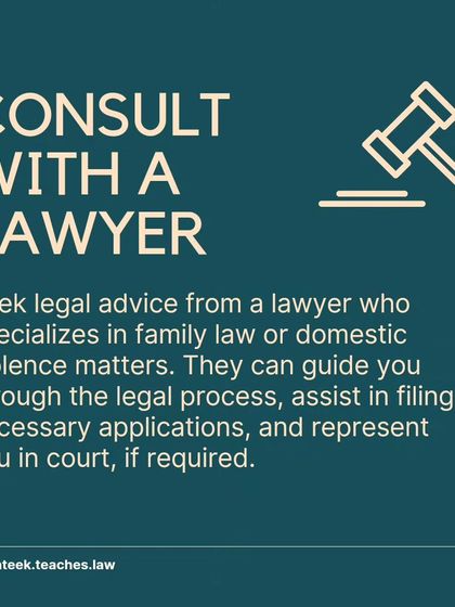 Consulting a lawyer specializing in family law is a critical step. I can guide you through filing applications and represent you in court to ensure your rights are protected.