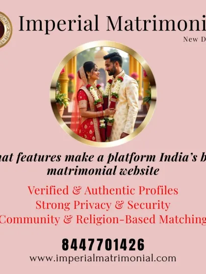 What makes a platform the best in India? Verified profiles, strong privacy, and community-based matching. We deliver on all fronts for our discerning clients.