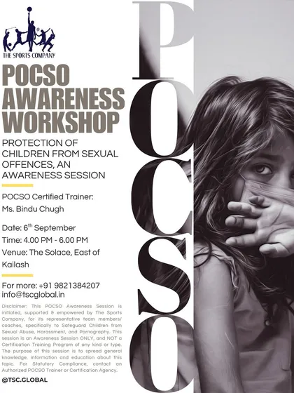 Your child's safety is our highest priority. We regularly conduct certified POCSO awareness workshops for our coaches and staff to ensure we provide a secure, respectful, and trustworthy environment for every athlete in our ecosystem.