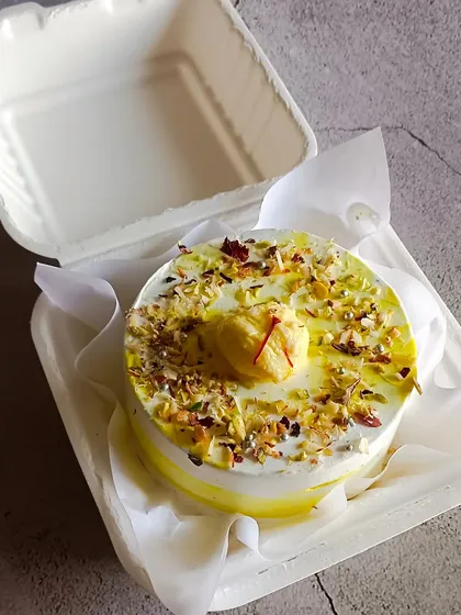 My bestselling Rasmalai bento cake is a perfect fusion treat. It combines the soft texture of a vanilla sponge with the rich, creamy flavor of homemade rasmalai, all packed in a cute gift-ready box.